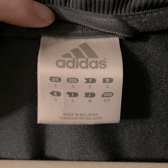 Adidas Women’s Grey and Baby Blue Adidas zip up Track Jacket Size Small - Picture 4 of 6